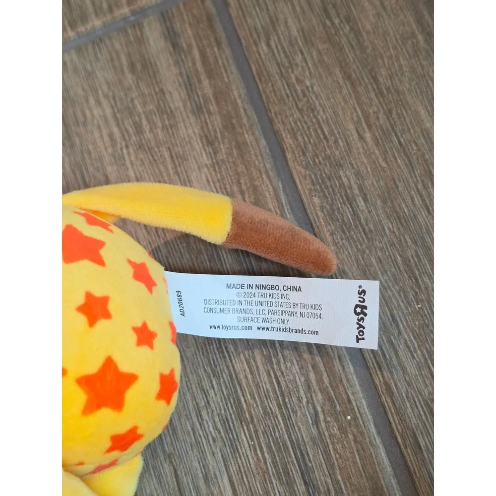 Toys R Us Geoffrey the Giraffe Plush Stuffed Animal Orange Stars Mascot NWT